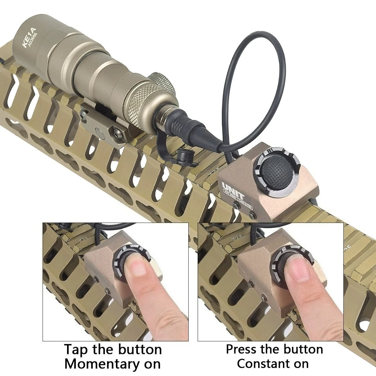 Surefire M300 M600 Flashlight Switch SF Plug AXON Remote Pressure Switch 20mm Rail MLK Keymod Airsoft Light Universal Switchs