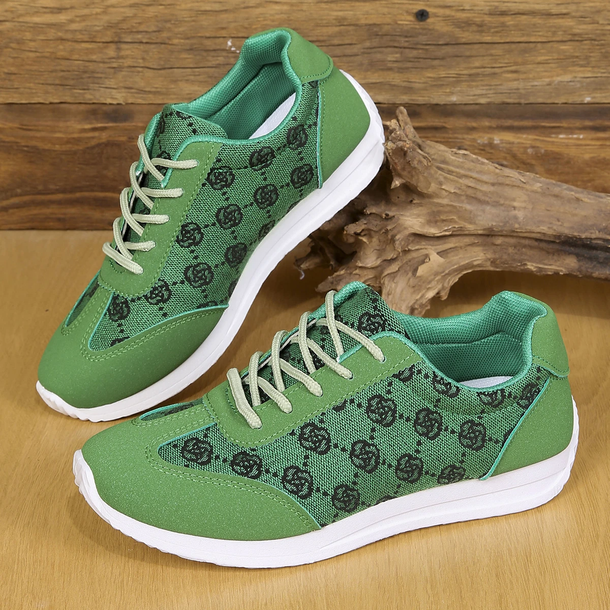 Frühling und Sommer Damen Designer Atmungsaktive Sneaker mit Kreuzriemen Flache Bequeme Freizeit-Walkingschuhe Zapatos De Mujer – Detail 12