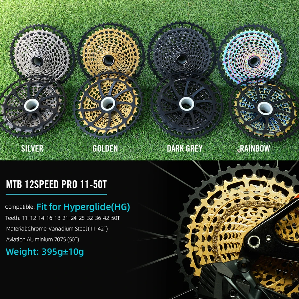 Ride 12インチEP 3枚セット SPEDAO 12速MTBカセット 10-52T 10-50T 11-50T XD HG フリーホイール