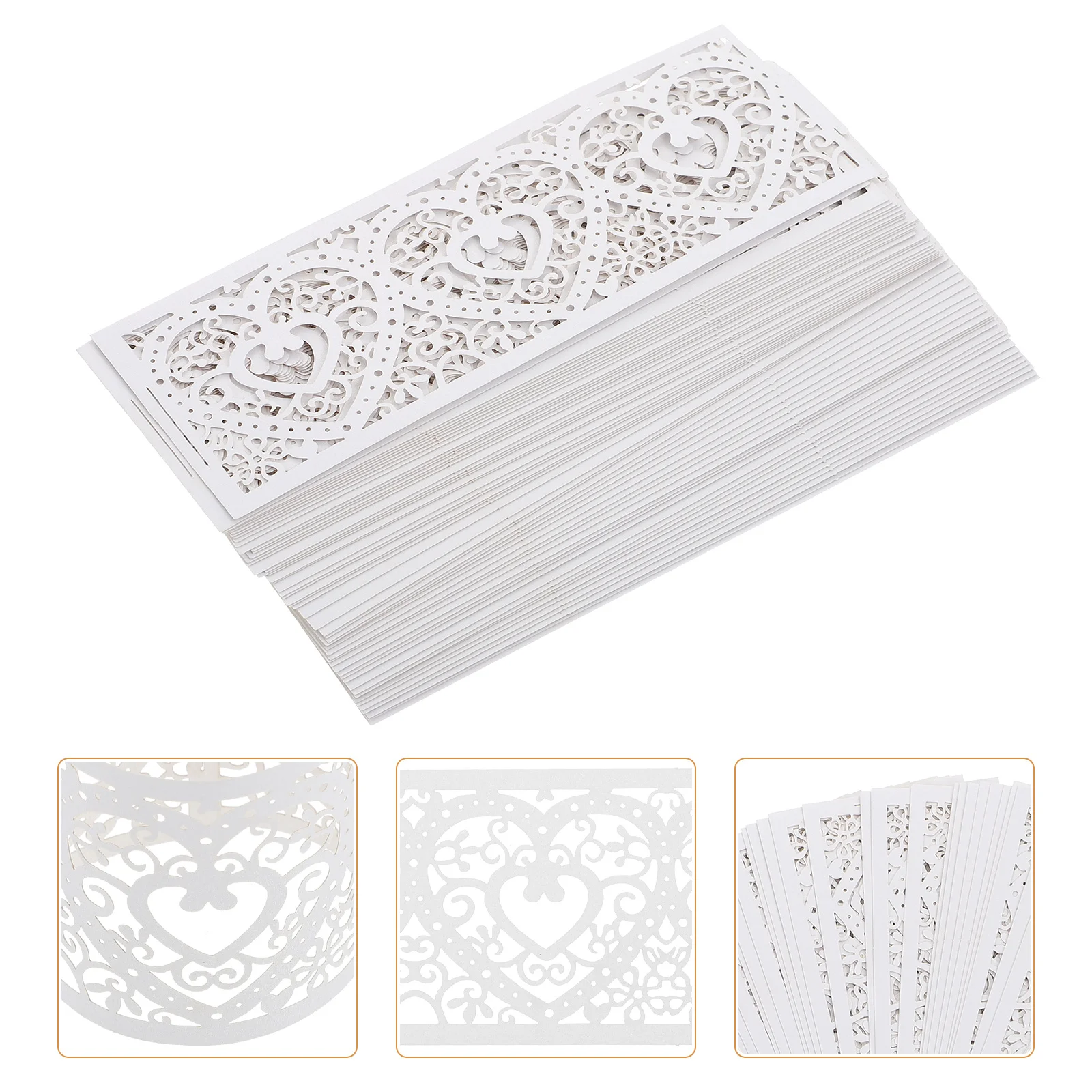 

50Pcs LED Light Paper Wrappers Hollow Tea Light Covers Decorative Wraps for Wedding Party Paper Lamp Cover