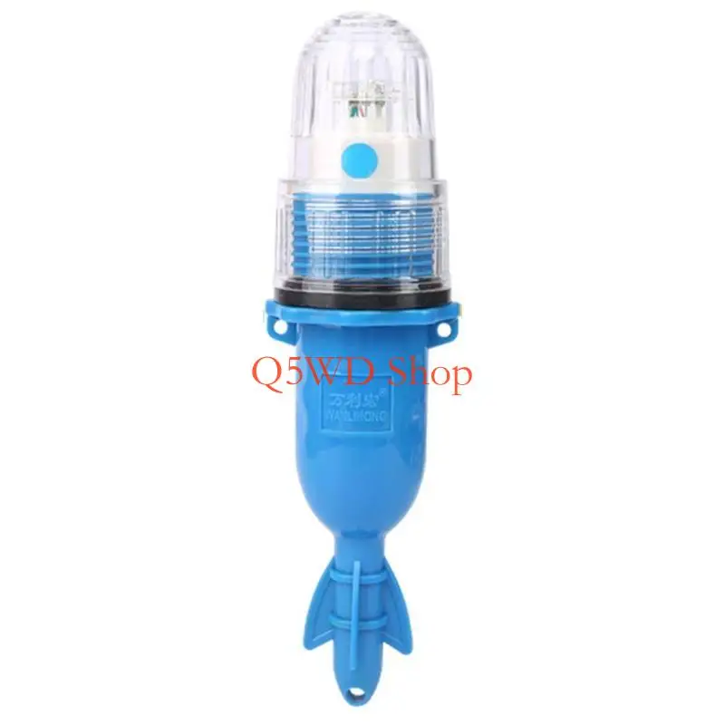 

Q5WD Fishing Lamp Attractor Winter Flashing LED Lure Deep Drop Sea Fishing Light Night Underwater Waterproof Plastic Material