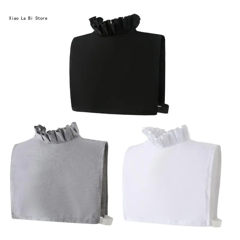 

Soft and Comfortable Women's Half Top Collar Elegant Shirt Collar for All Trendy Women's Collar Blouse Top