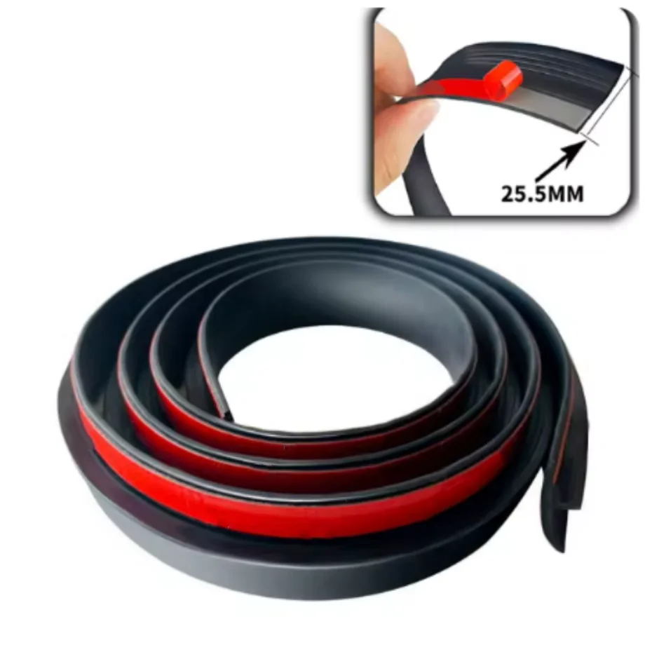 Car Rubber Sealing Strip Auto Trunk Lid Gap Seal Strip Universal Hatchback Upper Edge Trim Dustproof Car Accessories