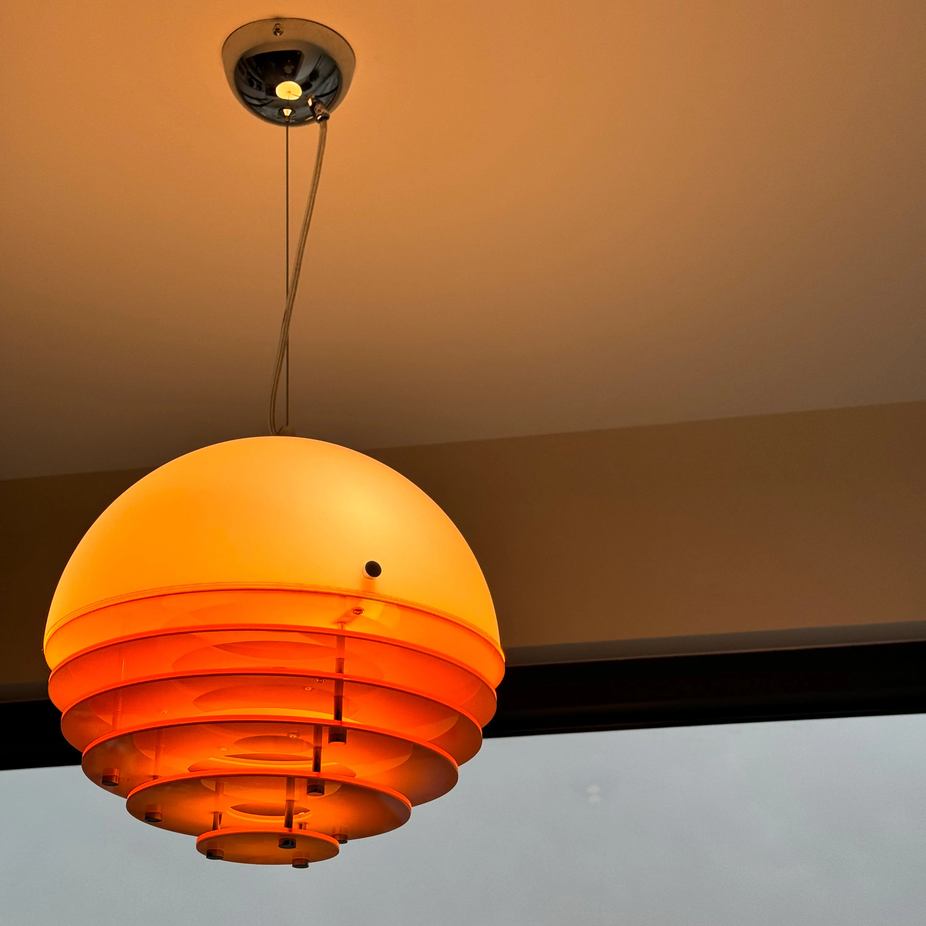 Sunset Glow Vintage Cream-style Restaurant Chandelier