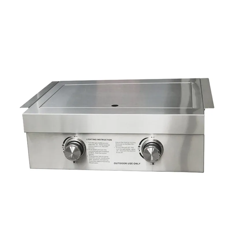 

Built-in Gas Stove, Smokeless Stainless Steel Courtyard Cassette Small Chinese Side Stove for Household Use