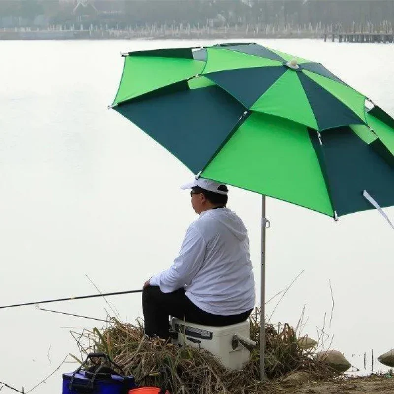 Imagem -05 - Alumínio Guarda-chuva de Pesca Protetor Solar Parasol Peixe Pano Tenda Pólo de Chuva Quatro Estações Outono 22 m 26 m