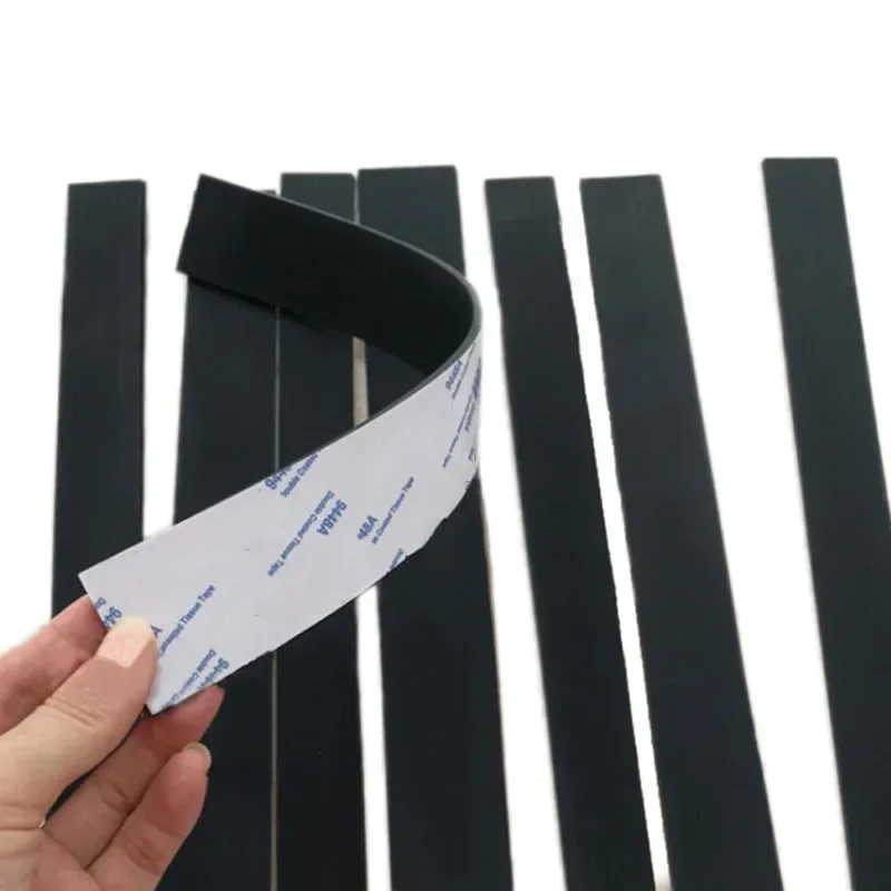 Black Single-Sided Self-Adhesive Silicone Strip Silicone Rubber Plate Sheet Non-Slip High Temperature Mat