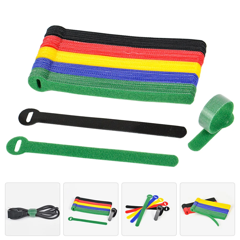 50 Pcs Organizer Wire Strap Travel Clearance Items for Home Nylon Cable Management