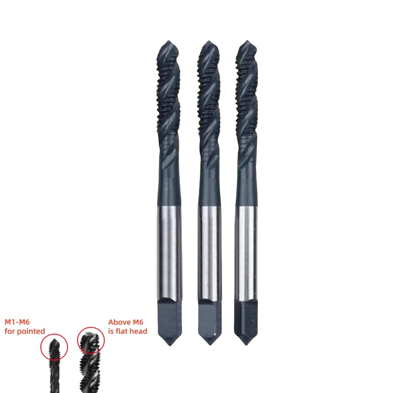 1 قطعة Janpan HTD HSSE دوامة مخدد الحنفية TICN المغلفة M2M2.5M3M4M5M6M8M10M12M14M16 UNC UNF UNS 2-56 4-40 10-32 للفولاذ المقاوم للصدأ