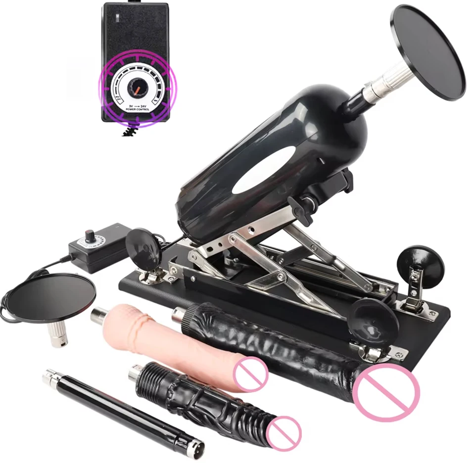 Automatic telescopic Sex Machine thrust dildo machine with big dildo for men and women masturbation sex toys
