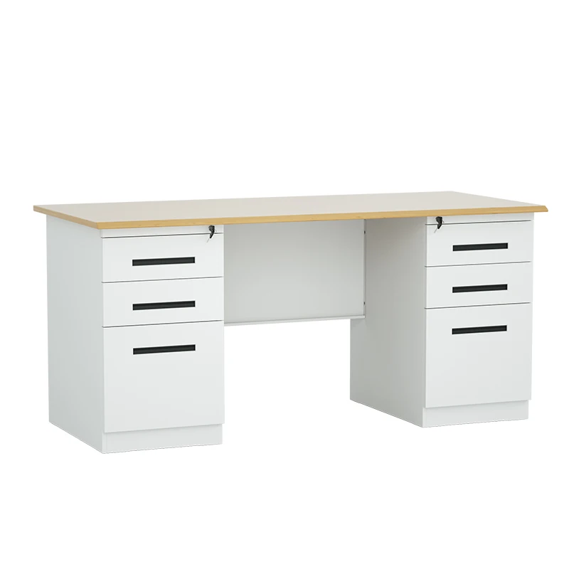 

Home Office Desk With 2 Drawer Cabinet Metal Study Desk Office Table Design Steel Standing Computer Desk Metal Office Cabinet