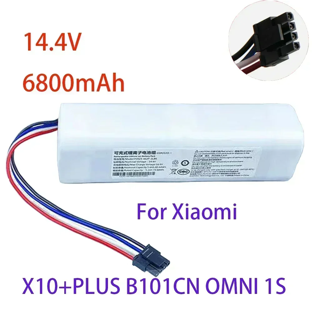 14.4V 6800mAh Replacement Battery X10+PLUS B101CN OMNI 1S for Xiaomi Mijia Mi Sweeping Mopping Robot Vacuum Cleaner