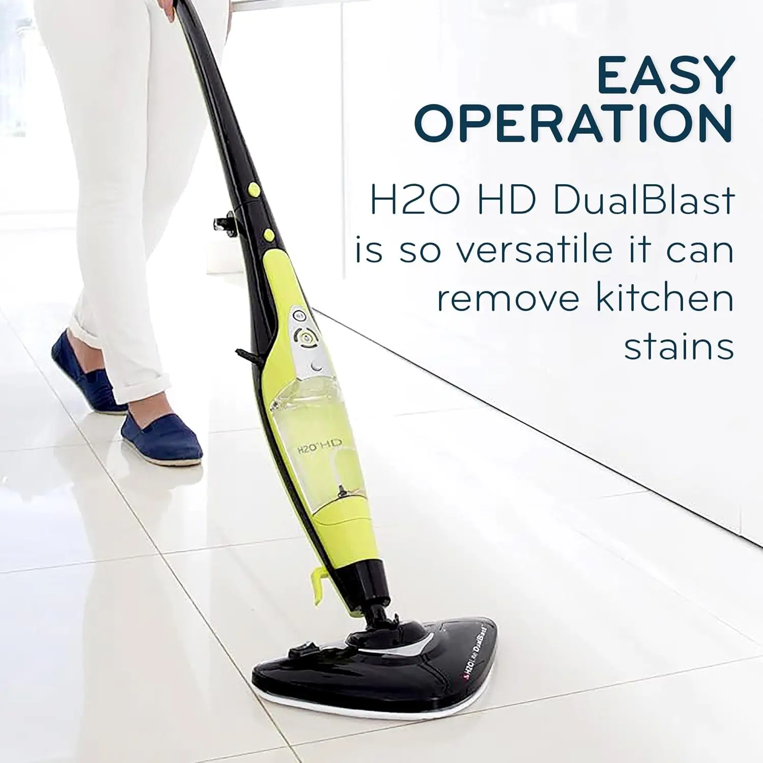 HD DUALBLAST Steam Mop and Handheld Steam Cleaner For Floor Cleaning, Hardwood Floors, Grout Cleaner, Upholstery Cleaner, Tiles