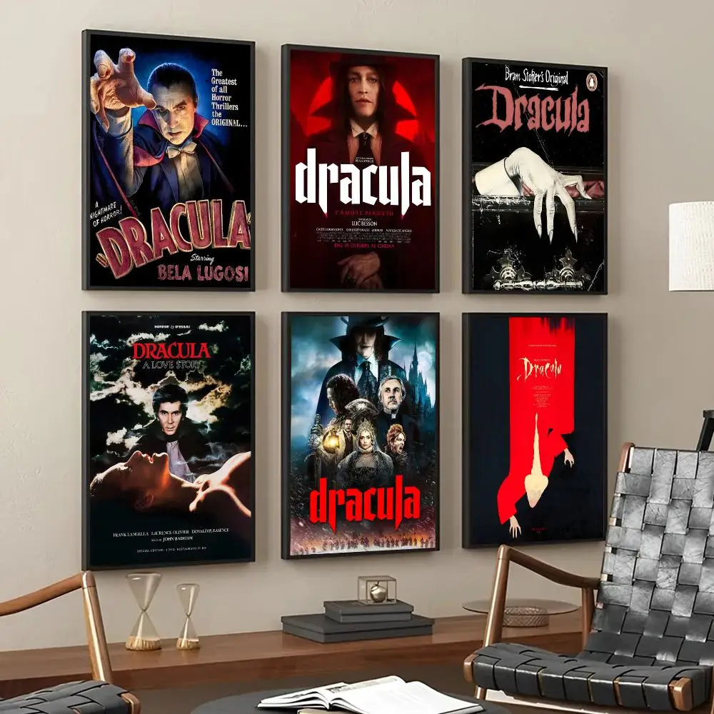 D-Dracula Poster Self Adhesive Sticker Home Bedroom Living Room Game Room Decoration