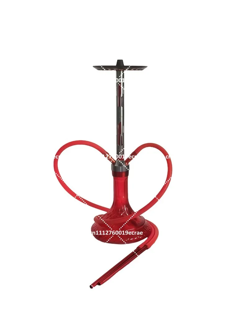Premium Hookah Set with Glass Base,  Style Shisha Pipe for Smooth Smoking Sessions