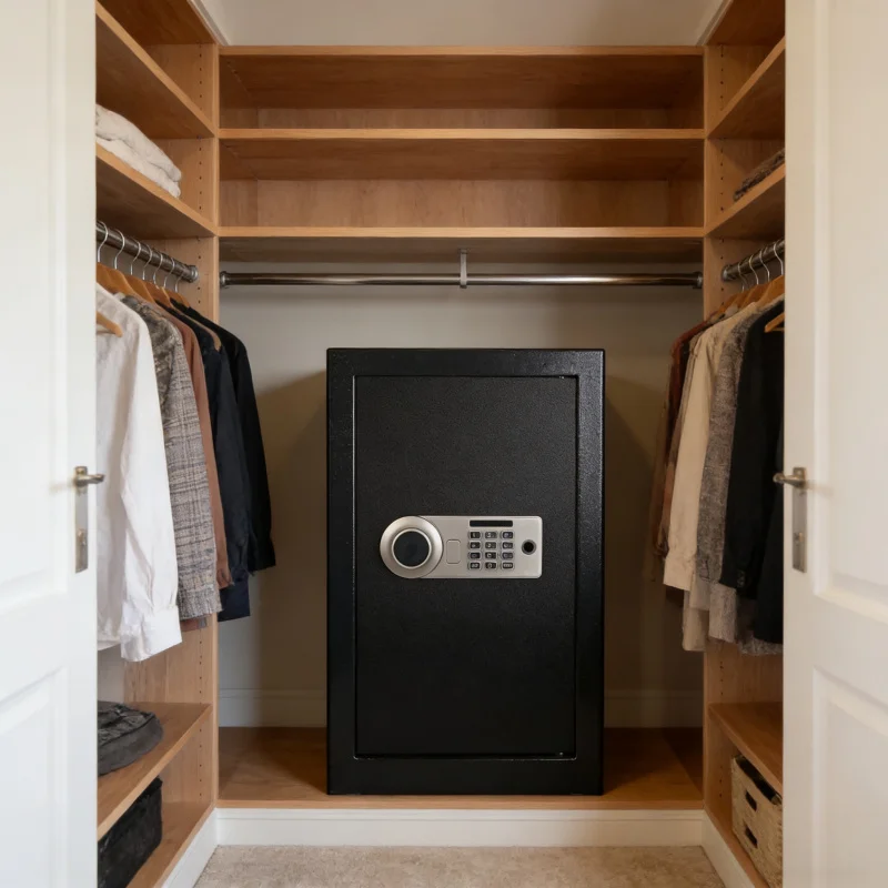 

Усиленный сейф, домашний сейф с функцией разблокировки по отпечатку пальца, сейф для документов компании, мини-сейф высотой 50 см с функцией Wi-Fi, коммерческий сейф