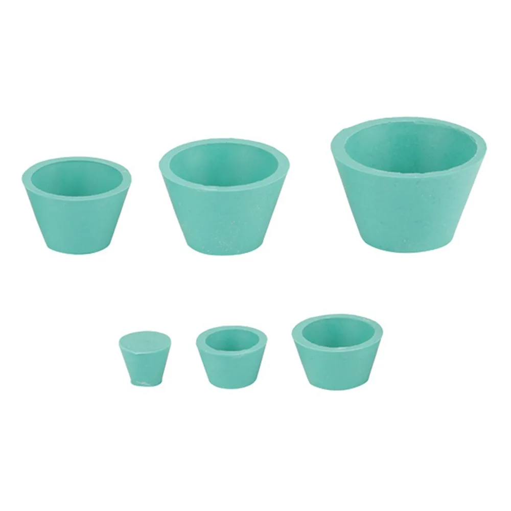 9 pcs Green Rubber Buchner Funnel Adapter Set Tapered Design Smooth Surface Filter Adapter Cones Flask Adapter Set