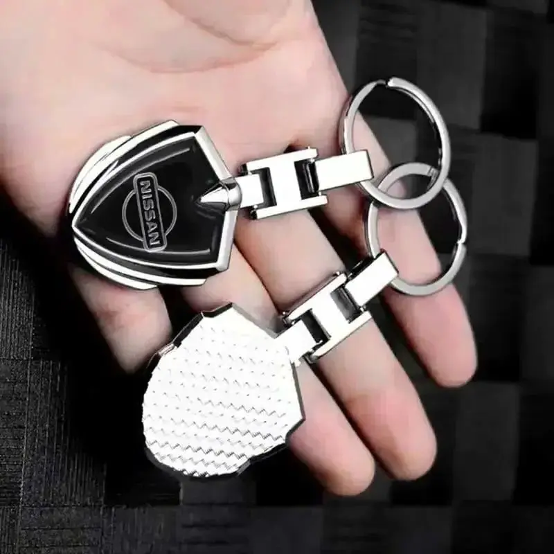 For Nissan Car Key Ring Holder Business Keychain Pendant Tiida Sentra Teana X Trail T30 T32 Almera Qashqai J10 J11 Leaf Juke