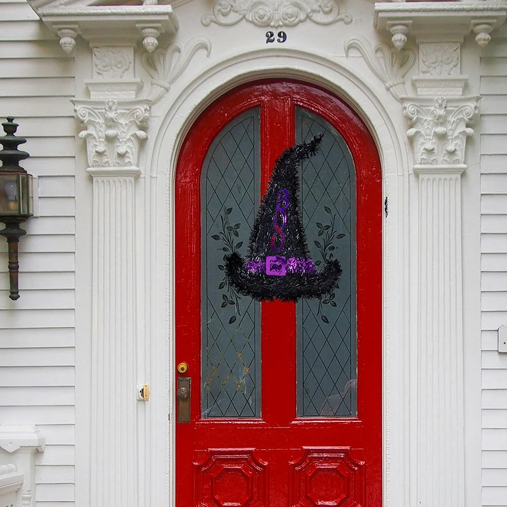 

4pcs Metal Witch Hat Frame Iron Wreath Making Tool For Diy Floral Garlands Halloween Decoration Hanging Wreath Holder