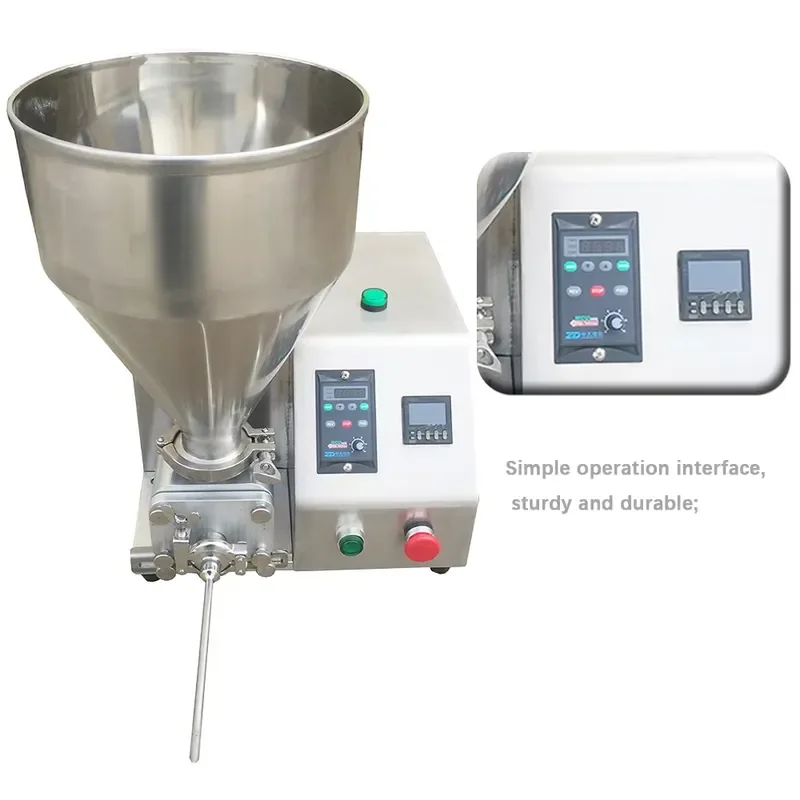New Small Fully Automatic 220v Cup Cream Injector Butter Puff Cake Filling Machine with 304 Stainless Steel and High