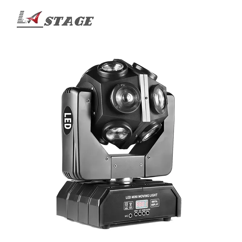 LED Disco Effects DJ Ball Light Stage Mini Ball Moving Head RGBW 4in1/ The latest LED Beam Disco 12 football moving headlights