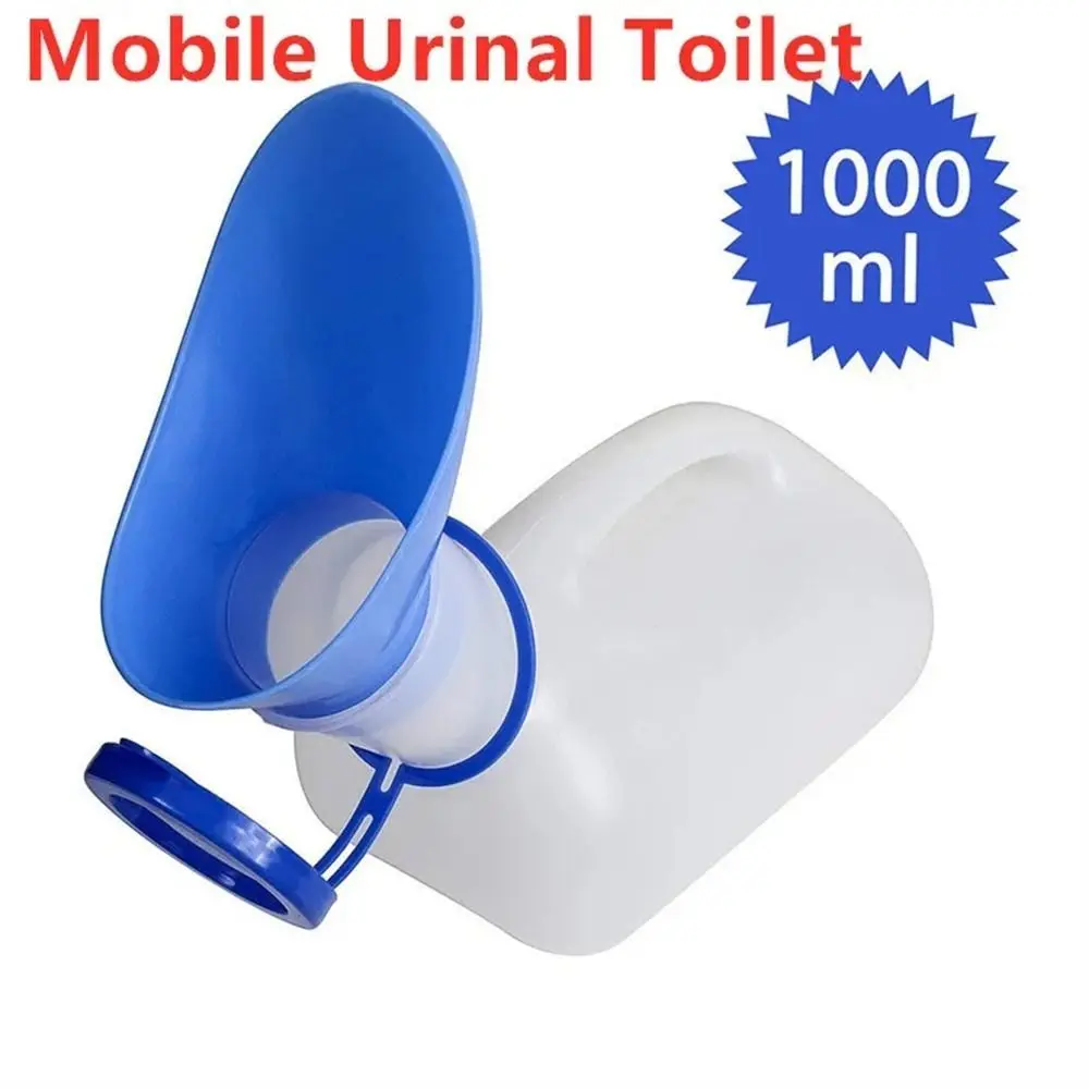 1000ml Mobile Toilet Pee Bottle Pee Storage Tool Journey Urinal Reusable Large Capacity Car Urine Bottle Female Male