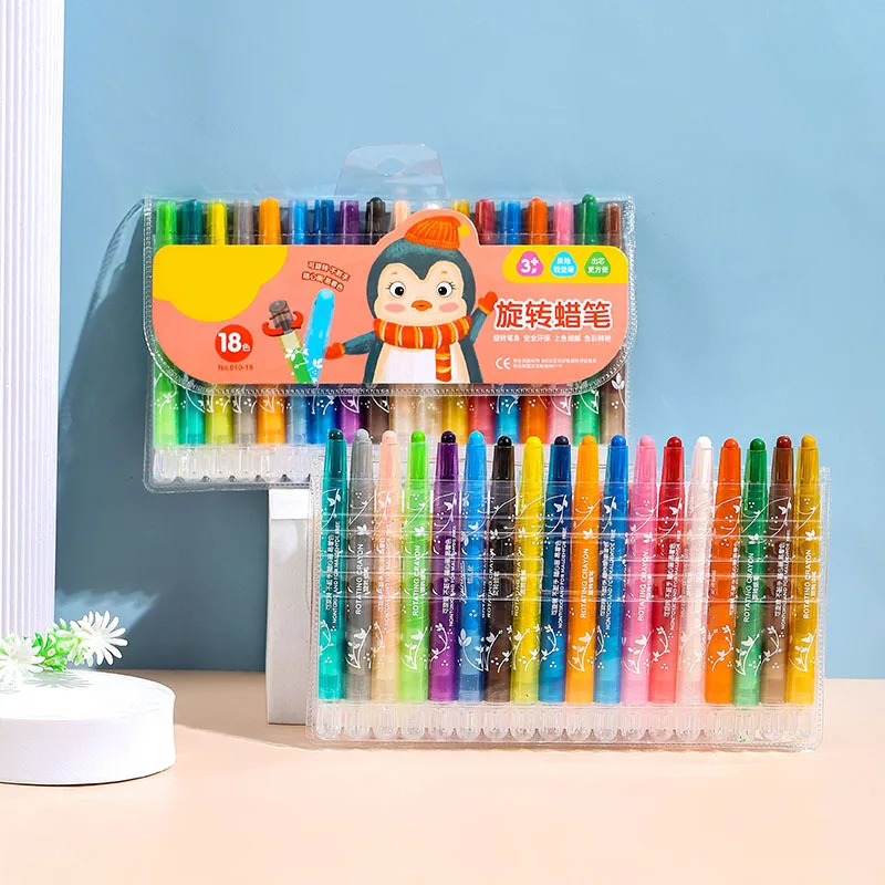 1 Set 12/18/24 Colors Colored Crayon Drawing Sketching Painting Kids Children Student Pastel Pen Drawing Colored Pens Crayons