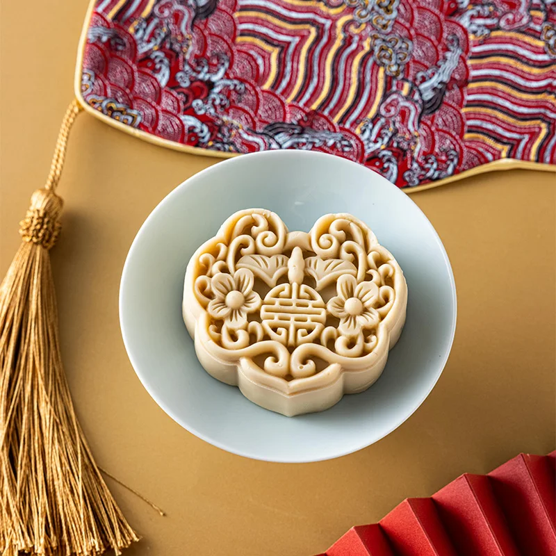 3DMooncake Mold 30g/50g/75g National Tide Style Lion Patterns Mooncake Molds Press Cookie Mould for Mid-Autumnfond fondant molds