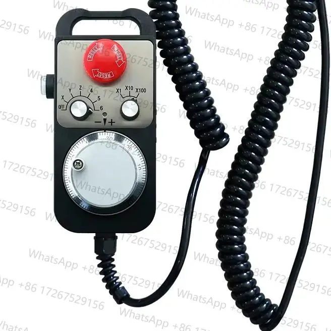 Pulse Generator Support CNC System 5-24V 10KHZ 4 Axis 6 Axis Electronic Handwheel Pendant Pulse With E-Stop For CNC Router