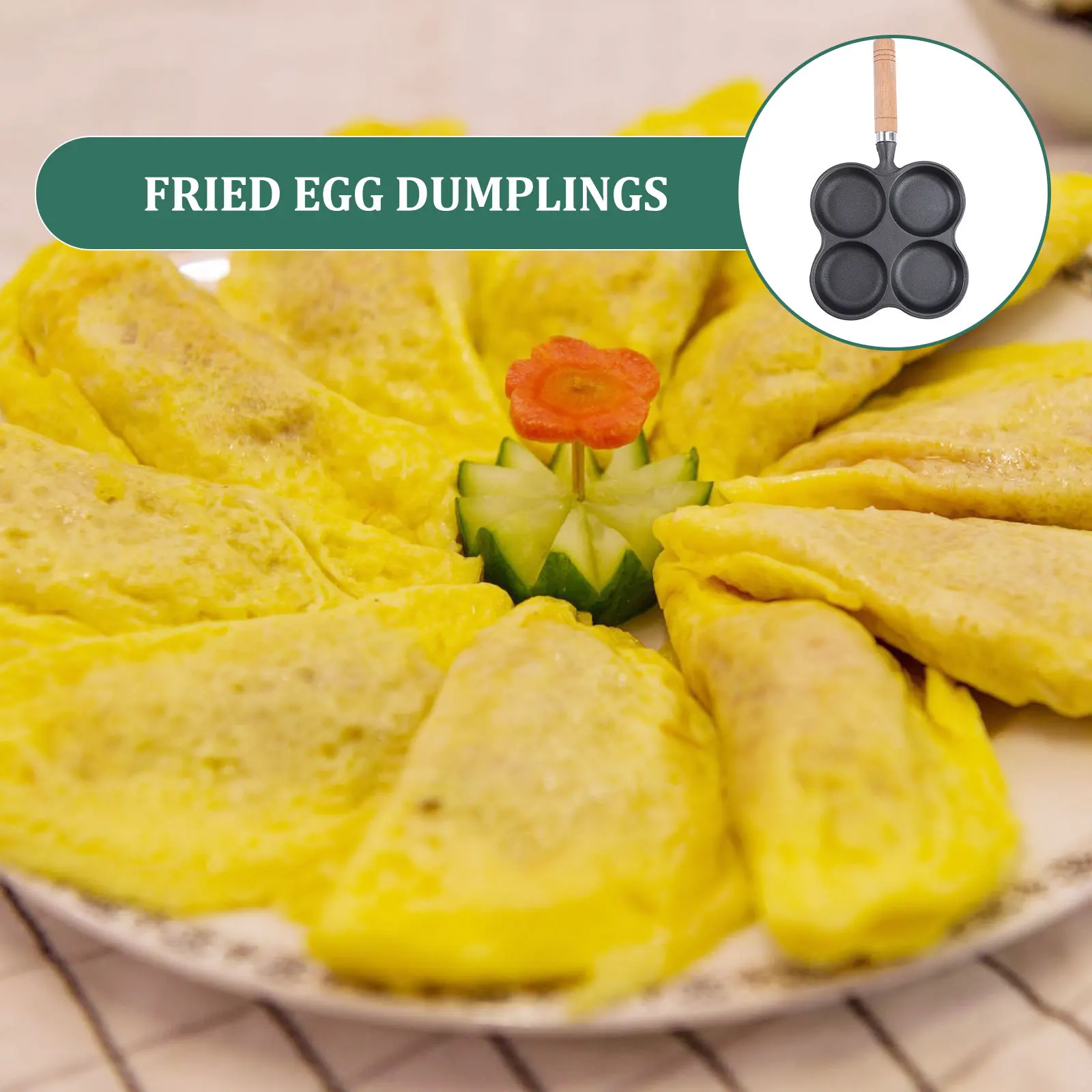 

1Pcs Four Hole Non-Stick Egg Cooker Frying Pan for Induction Gas Stove Multiple Food Cooking Kitchen Accessory Omelette Pancake