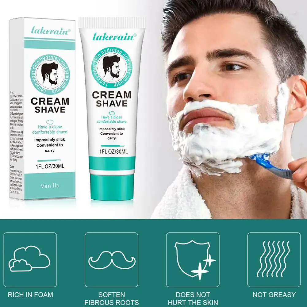 كريم حلاقة طبيعي للرجال للعناية بالوجه، رغوة غنية وكثيفة تنعيم اللحية بشكل فعال لسهولة الحلاقة ولطيفة لجميع اللحية #6