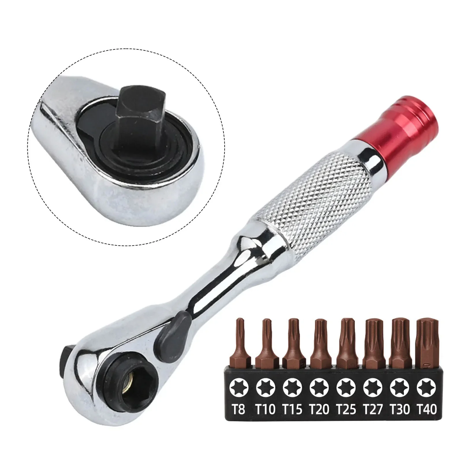 1/4 Polegada chave de catraca soquete para torx hex cruz chave de fenda bit titular ferramentas manuais chaves acessório em estoque