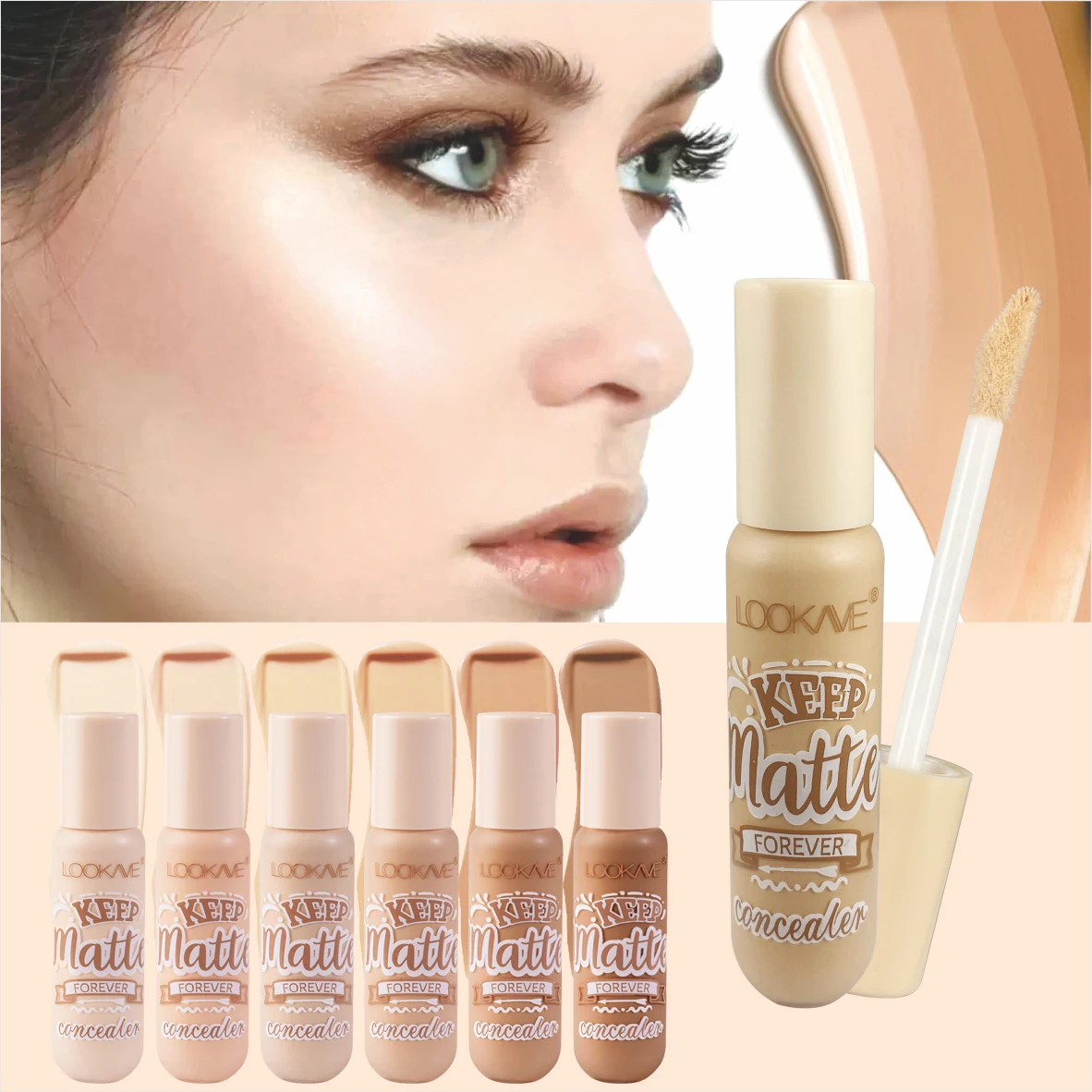 Waterproof Liquid Concealer Foundation Cream Lasting Full Coverage Acne Spot Dark Circles Dark Concealer Face Makeup Cosmetic