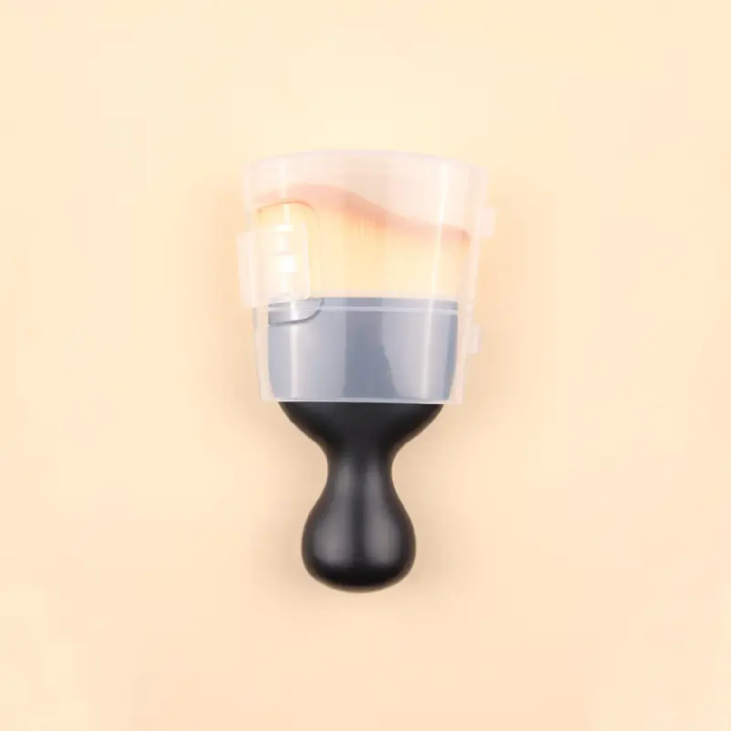 Herramienta de maquillaje Kabuki Brush - Brocha profesional de contorno en polvo para colorete facial y base plana para uso cosmético