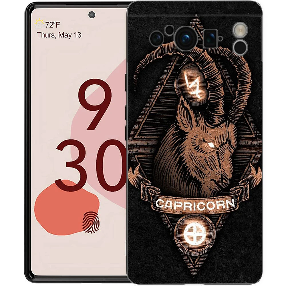 برج الحمل ليو الميزان الحوت العذراء الجدي الدلو جراب هاتف لجوجل بكسل 9 8 7 6 برو XL 8A 6A 7A 5G لينة غطاء من البولي يوريثان Fundas #3