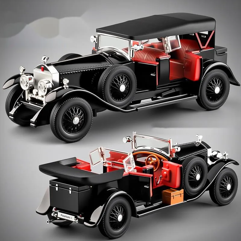 

1/24 New Arrival Special Price Diecast Metal British Open-top Vintage Classic Car Model Furniture Display Collection Toys