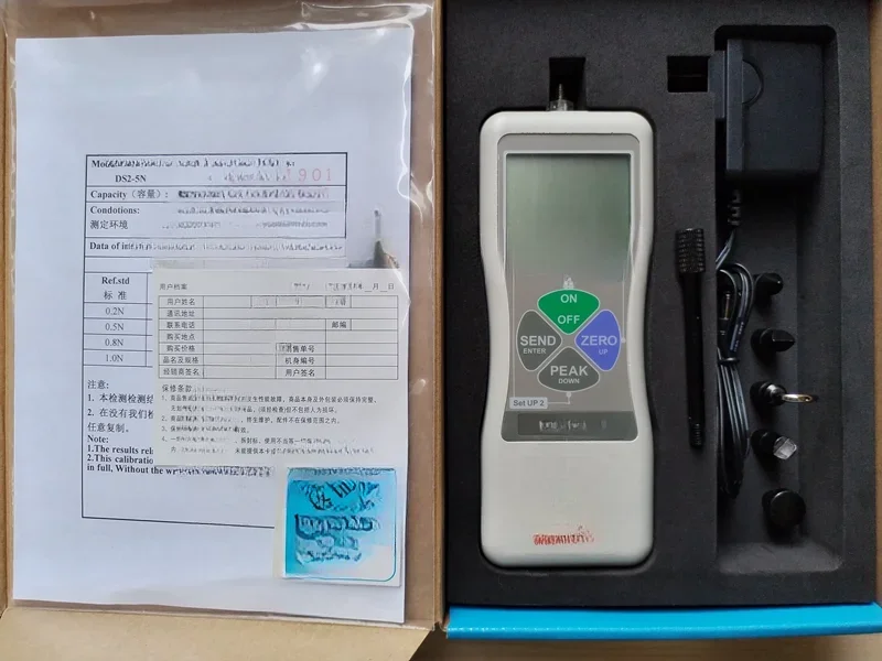 Digital push-pull force meter tensile stress testing instrument