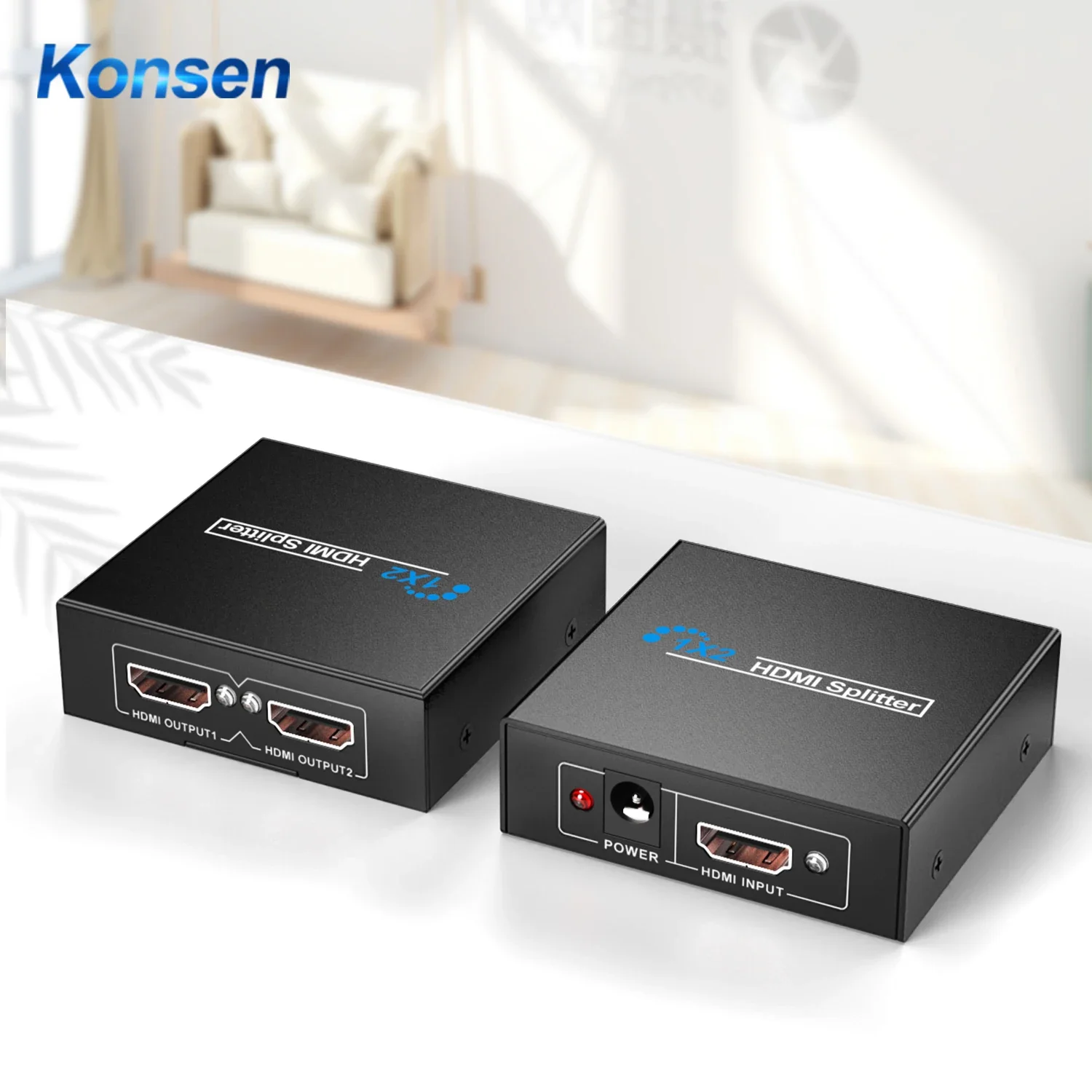 Kompatybilny z HDMI Splitter 1x2 kompatybilny z HDMI przełącznik HDMI Port automatyczny przełącznik obsługa 3D Full HD1080P na pc HDTV DVD HDPS3