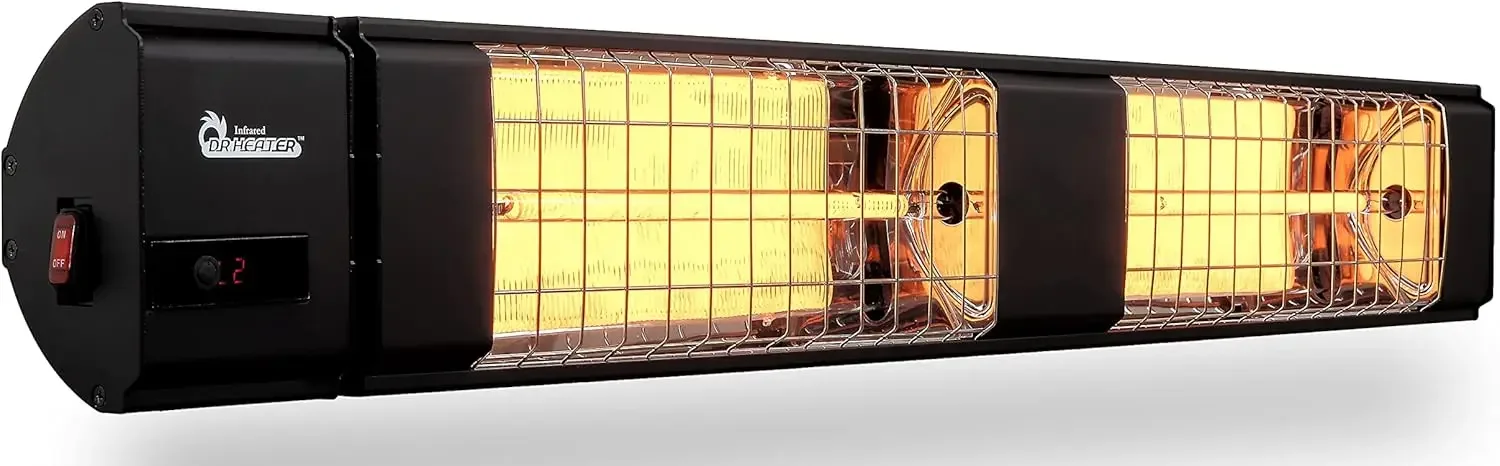 

10,260 BTU Infrared Heater, Indoor and Outdoor Heater for Patio, Garage, Commercial & Residential, 3000W, 220-240V with Remote,