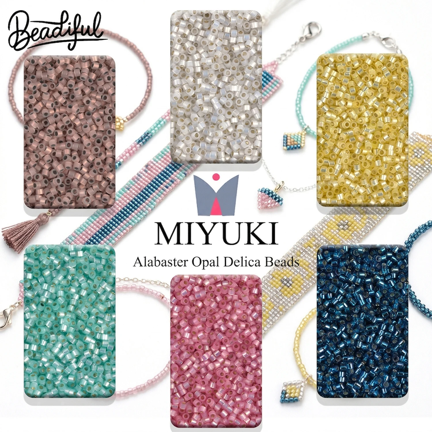 

MIYUKI 11/0 Delica Ceylon Beads 10g 2000pcs Glass Seed Beads for Beading Embroidery DIY Jewelry Supplies