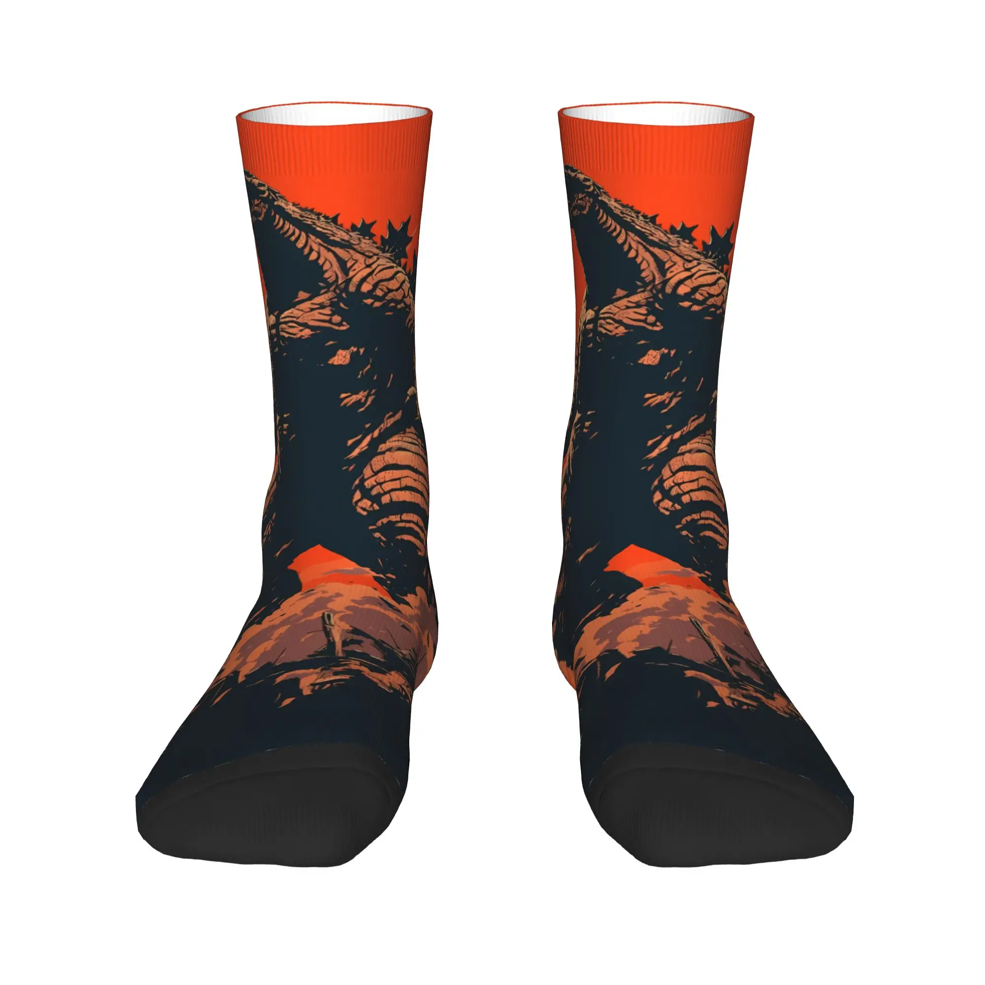 Godzillaed Anime Manga Stockings 3D Printing Custom Funny Socks Autumn Non Slip Socks Couple Running Medium Soft Socks