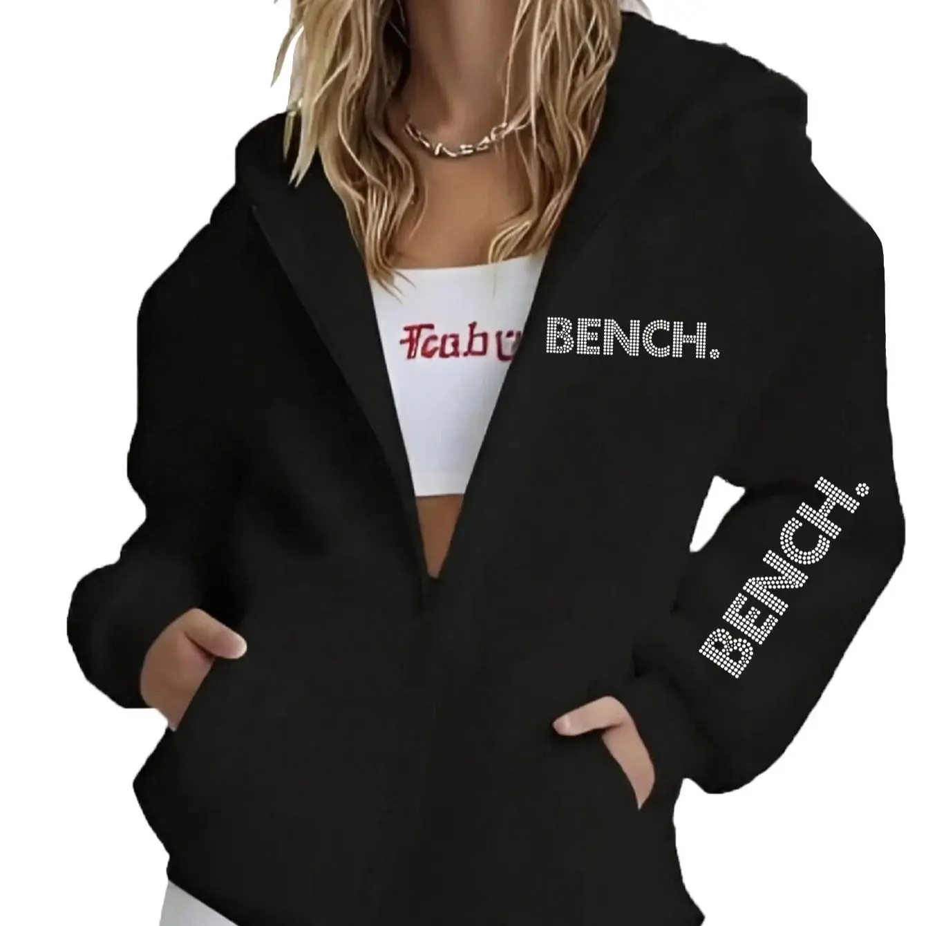 Women's Autumn and Winter Zip Sweatshirt Keep Warm and Loose Casual Print Womens Hooded Zip Sweatshirt Light Grey Soft