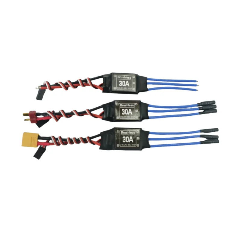 

30A Brushless ESC 2-4S 5V 2A UBEC Electronic Speed Controller 3.5MM Banana Head Easy Use RC Plane Parts for RC FPV Helicopter