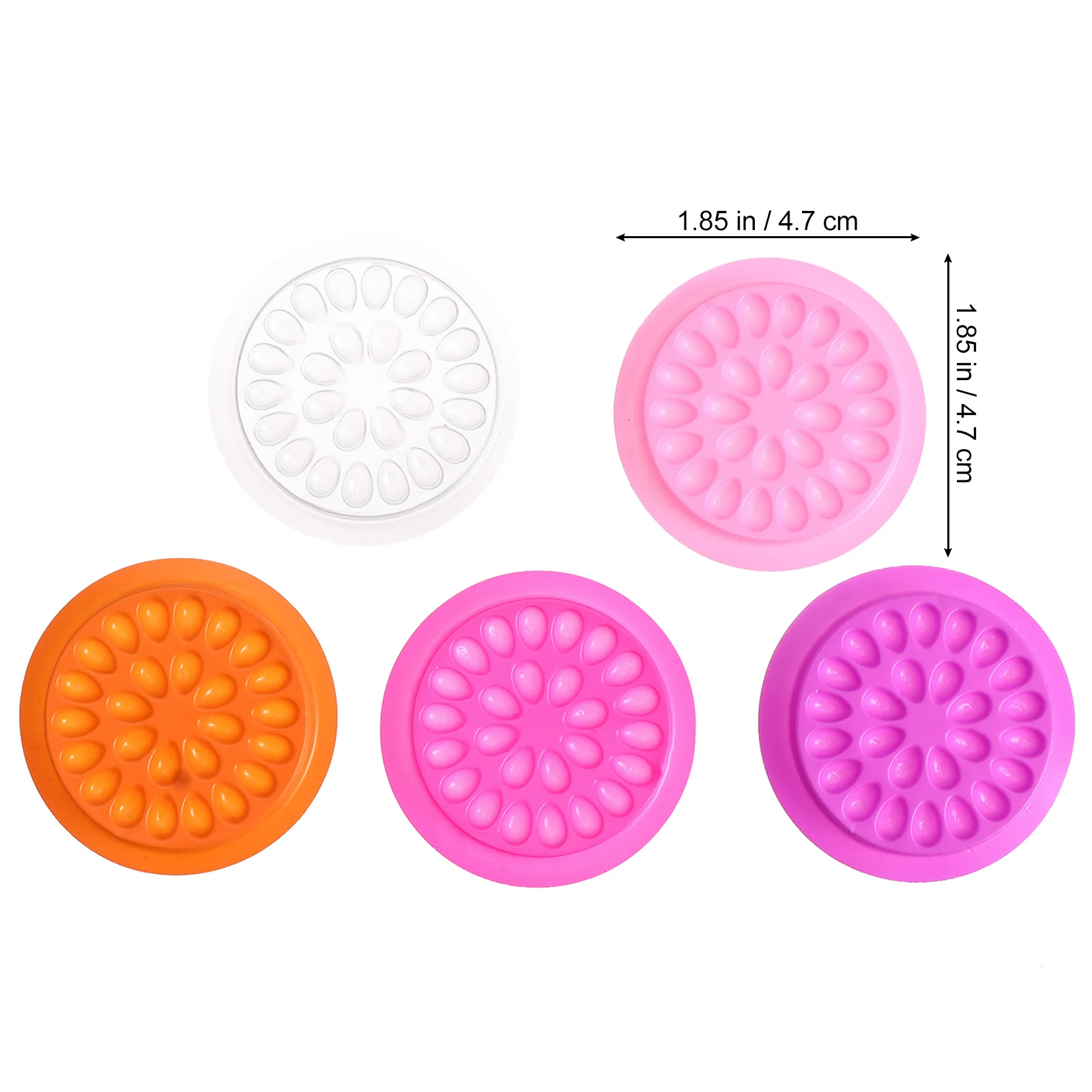 Porte-colle pour Extension de cils, 100 pièces, en forme de fleur, Design créatif, jetable, sûr, pour Salon professionnel, usage domestique