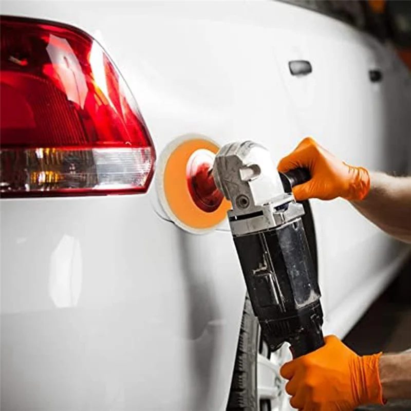 

ABNL, 4 шт., 5-дюймовая круглая шерстяная фетровая дисковая подушечка для угловой шлифовальной машины, диаметр отверстия полировки и полировки, простая установка