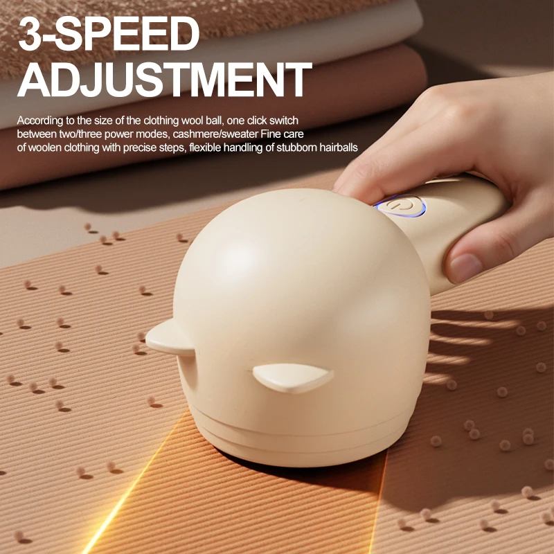Rechargeable cat shaped hair ball trimmer for home use, portable clothes, hair ball remover without damaging clothes