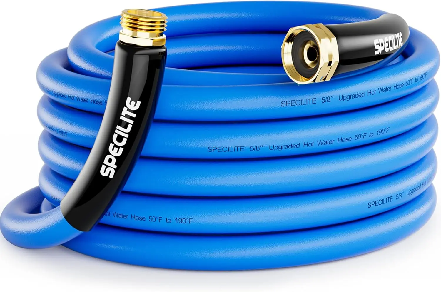 

Шланг для сада горячей/холодной воды, 25 футов x 5/8 дюйма, -50°F ℉ До 190 ℉ Усиленный, гибкий, выдерживает давление 605 фунтов на кв. дюйм, легкий, с улучшенным резиновым покрытием