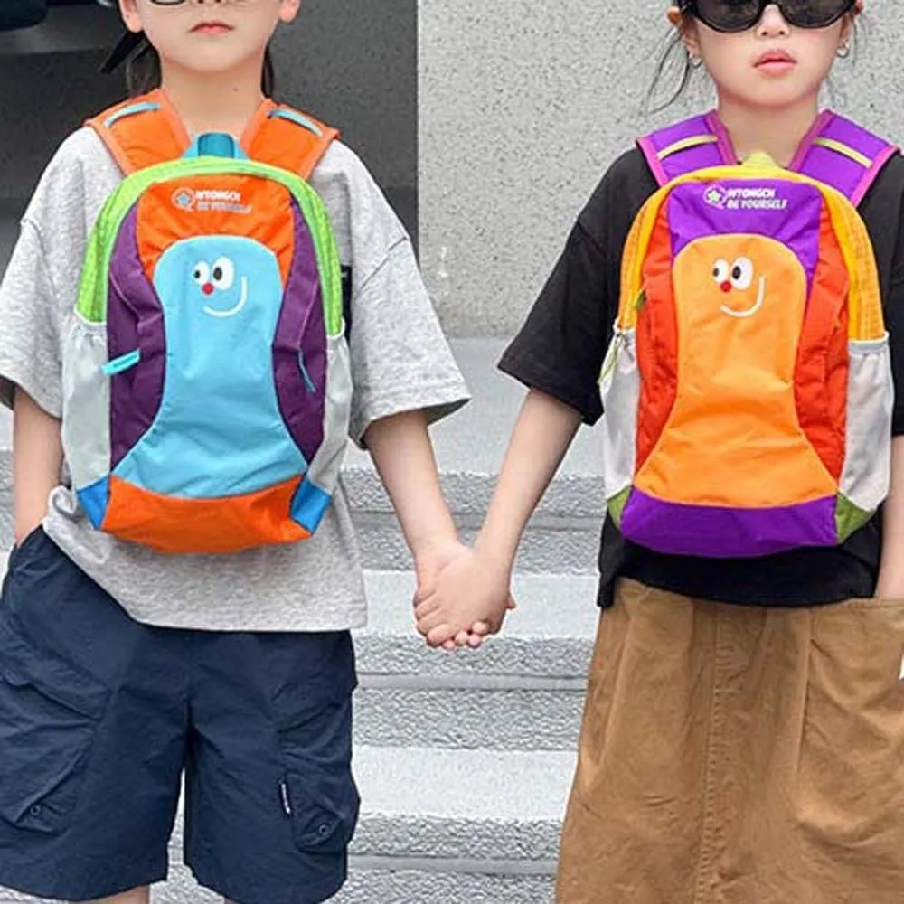 Oxford Cloth Kids Backpack Ergonomic Cartoon Primary School Bag Lightweight Durable Colorblock Daypack Women / Men