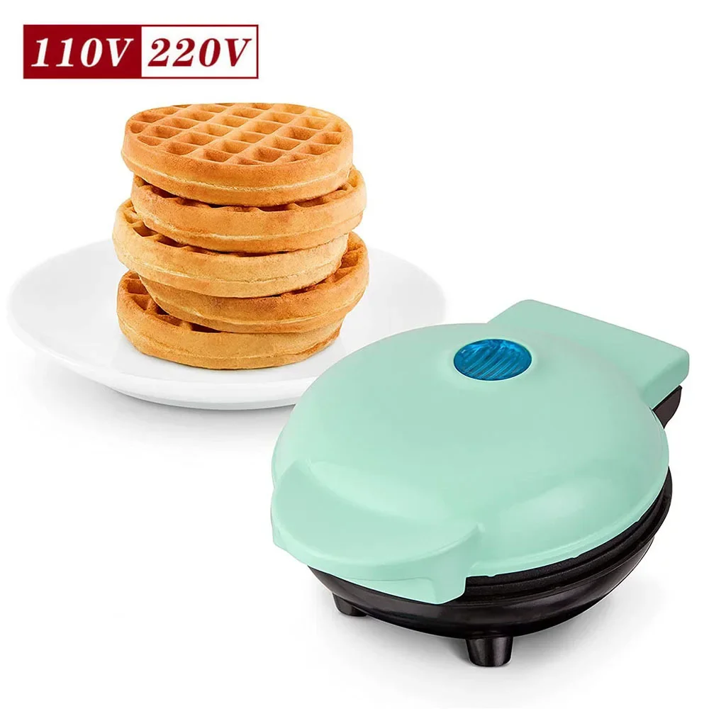 Hot Sale Mini Breakfast Machine Heart and Round Shaped Round Cake Machine Non Stick Electric Waffle Machine Prices