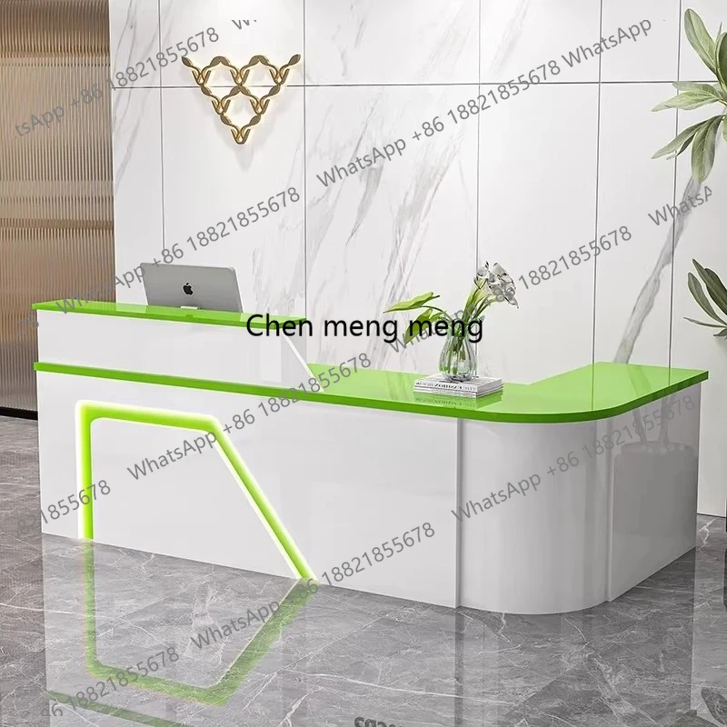 Luxury Reception Desk Cafe Counter With Drawers Modern Reception Desk Hairdresser Beauty Salon Mesa De Centro Corner Furniture